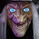 Flyvende Heks Halloween Dekoration med Lyd