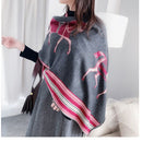 Diana – Stilfuldt printet wrap-sjal med alsidigt design og frynser grænser