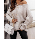 Amanda langærmet sweater med rund hals