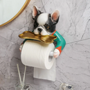 Rollover - Toiletpapirholder med hundedesign & hylde