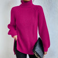 Luna - Elegant oversize rullekravetrøje med lange ærmer