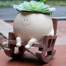 Smiley Ansigt Plantepotte til Dekoration