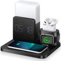 GlowDock - 4-i-1 trådløs oplader med alarm og justerbar