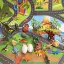 Dinojolly - Dinosaur Adventskalender med 24 Figurer og Legemåtte