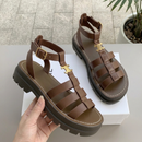 Dame gladiatorsandaler med justerbar ankelrem