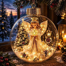 Snowmerry - Oplyst juleornament med miniature vinterscene