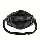 Eleanor - Moderne skuldertaske med flere lommer og flettet design