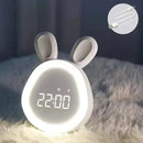 BunnyGlow – Kaninvækkeur med natlys & justerbar lysstyrke