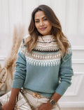 Clara - Langærmet Sweater med Rund Hals
