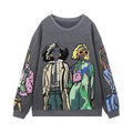 Cora langærmet sweatshirt med rund hals og løs pasform
