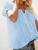 Tracie afslappet bluse med V-hals