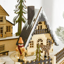 NordicHaven - Julekalender i træ med husdesign og LED-lys