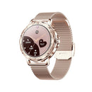 Elegant smartwatch med skarp, rund skærm
