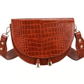 Isla kompakt crossbody-taske med præget tekstur og