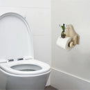 BathBuddy - Toiletpapirholder med frø der pedalerer Sjov