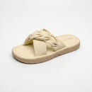 Dame slippers med krydsremme