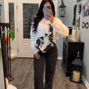 Anna langærmet sweater med rund hals