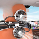 Bilventilator med dobbelt roterende hoveder