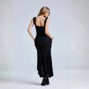 Kvindernes Off Shoulder Maxi Kjole med Rynket Talje