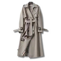 Karen - Moderne trenchcoat med bælte i taljen og lange ærmer