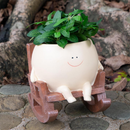 Smiley Ansigt Plantepotte til Dekoration