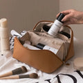 Olivia - Makeup-rejsetaske med bred åbning og stort rum