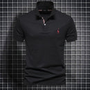 Herre Slim Fit Polo Shirt med Knaplukning og Klassisk Krave