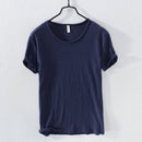 William – T-shirt med Rund Hals Kort Ærme og Løs Pasform