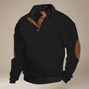 Langærmet sweater med knapkrave