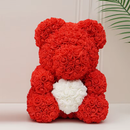 Mors Dags Gave - Rosebamse med hjertedekoration