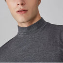 Theo - Kortærmet t-shirt med høj hals og slim fit