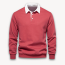 Jaxon - Langærmet poloshirt med polokrave med knaplukning