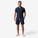 Herre 2-delt Polo Shirt og Drawstring Shorts Sæt