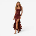 Dame Boho Blomster Maxi Kjole