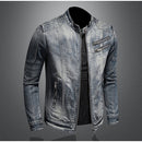 FusionFlex - Denimjakke til mænd med vintage look & moderne
