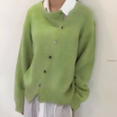 Dame Oversized Cardigan med Knapper