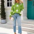 Celeste legende sweater med stjerneprint, rund