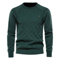 Luca sweater med rund hals og tekstureret design