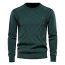 Luca sweater med rund hals og tekstureret design