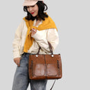 Galena - Vintage-inspireret crossbody-taske med flere lommer