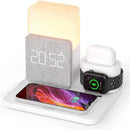 GlowDock - 4-i-1 trådløs oplader med alarm og justerbar