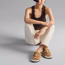 Dame Runde Tåsandaler med Slip-On Design