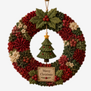 Yulestitch - 3D Julekrans DIY Kit i Stof