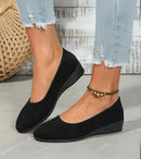 Veda – Stilfulde Kile Sko med Klassisk Afrundet Tå