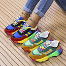 Anna - Rainbow Sneakers med Komfortabelt og Legende Design