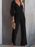 Scarlett - Dame jumpsuit med V-hals og smal pasform