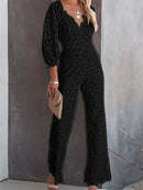 Scarlett - Dame jumpsuit med V-hals og smal pasform