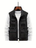 Ethan - Utility-vest med stand-up-krave og flere lommer