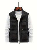 Ethan - Utility-vest med stand-up-krave og flere lommer