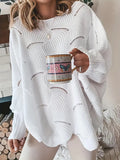 Lina - Afslappet sweater med lanterneærmer og rund